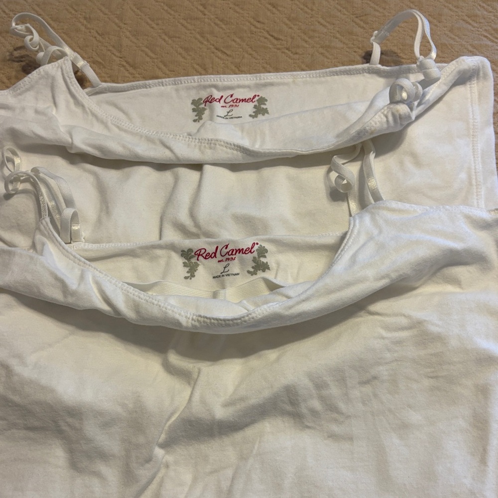 Red Camel Women's white tank tops